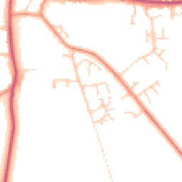 Daytime road noise heatmap for DN18 6FB