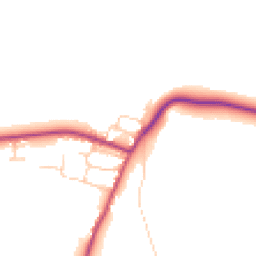 Daytime road noise heatmap for DN18 6HE