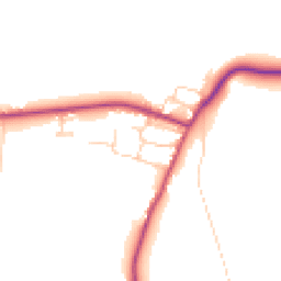 Daytime road noise heatmap for DN18 6HQ