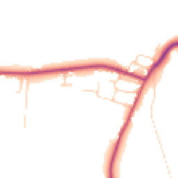 Daytime road noise heatmap for DN18 6HR