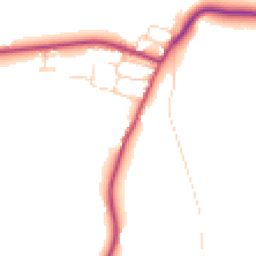 Daytime road noise heatmap for DN18 6HS