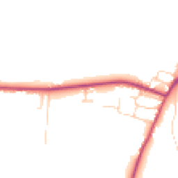 Daytime road noise heatmap for DN18 6JS