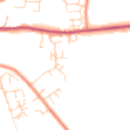 Daytime road noise heatmap for DN18 6JX