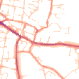 Daytime road noise heatmap for DN18 6LD