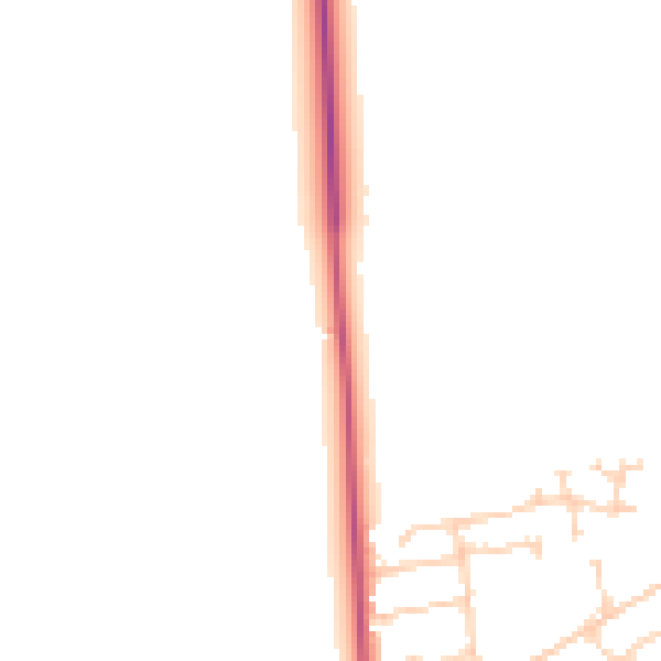 Daytime road noise heatmap for DN20 0BG
