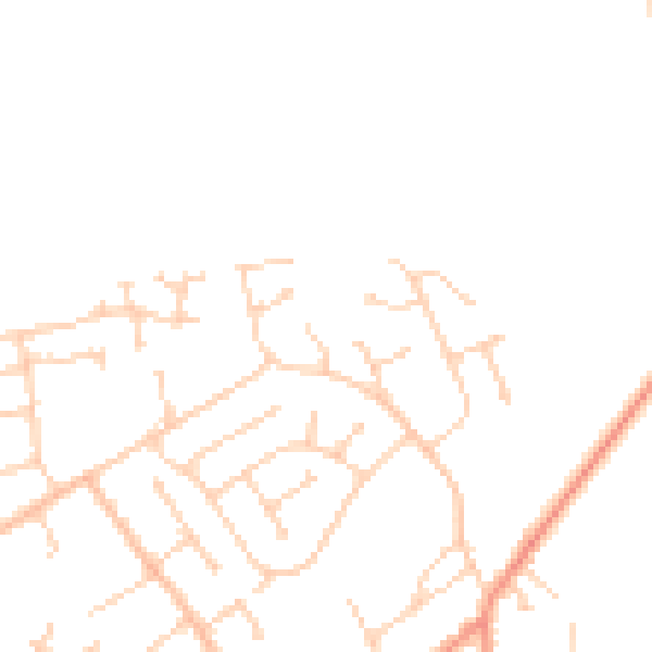 Daytime road noise heatmap for DN20 0HX