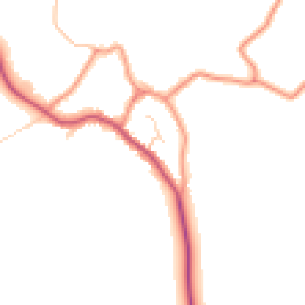 Daytime road noise heatmap for DN20 0LX