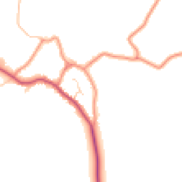 Daytime road noise heatmap for DN20 0NL