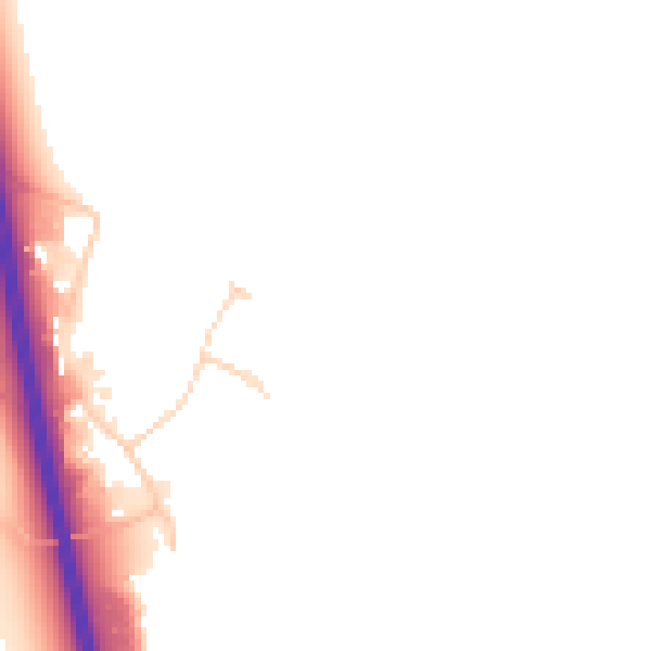 Daytime road noise heatmap for DN20 0NX
