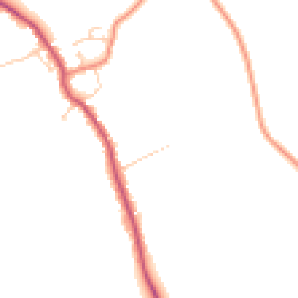 Daytime road noise heatmap for DN20 0PN