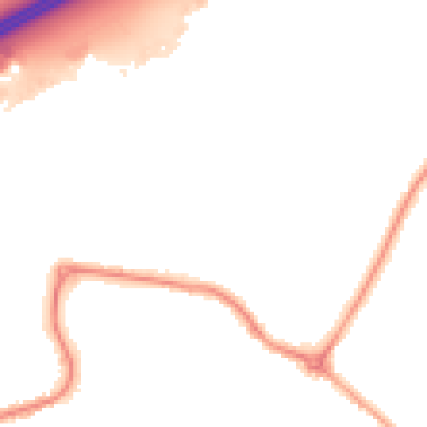 Night-time road noise heatmap for DN20 8AF