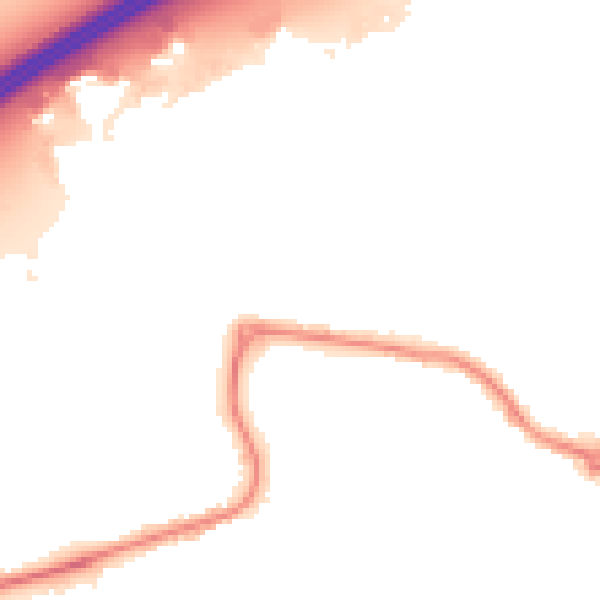 Night-time road noise heatmap for DN20 8AP