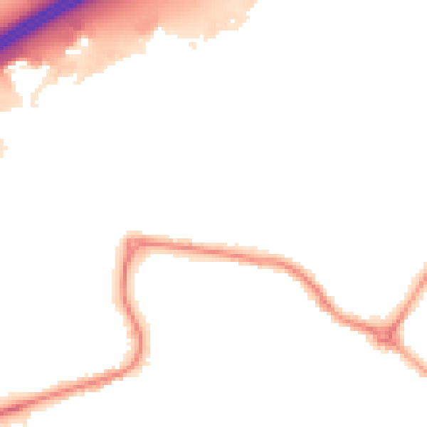 Night-time road noise heatmap for DN20 8AQ