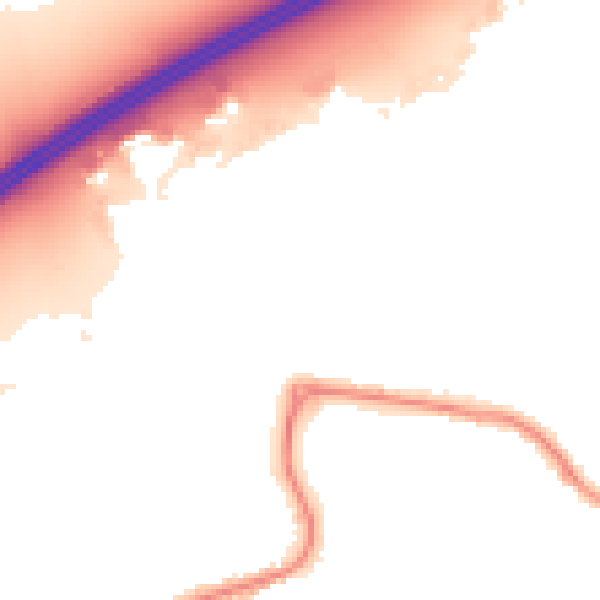 Night-time road noise heatmap for DN20 8AW