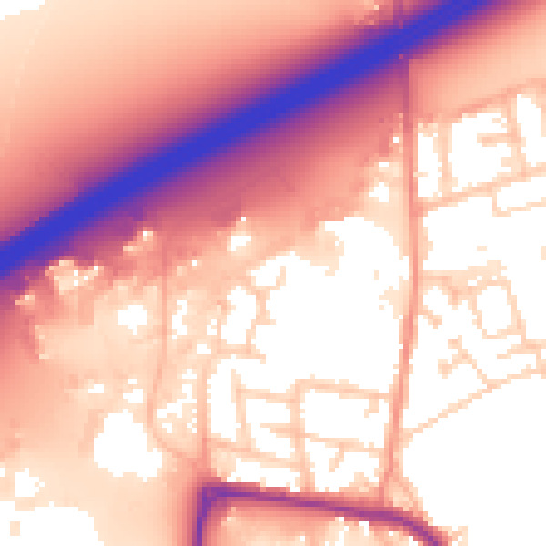Daytime road noise heatmap for DN20 8FB