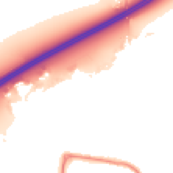 Night-time road noise heatmap for DN20 8FB