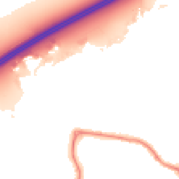 Night-time road noise heatmap for DN20 8FD
