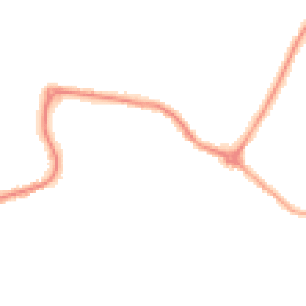 Night-time road noise heatmap for DN20 8JE