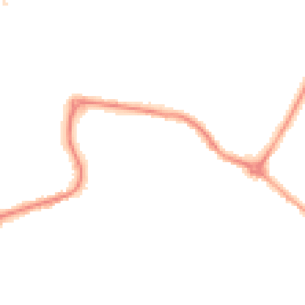 Night-time road noise heatmap for DN20 8JL