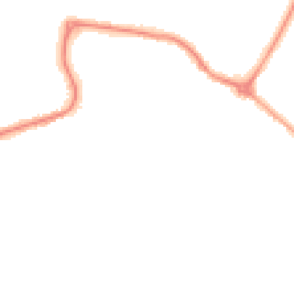 Night-time road noise heatmap for DN20 8LA