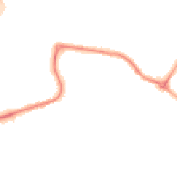 Night-time road noise heatmap for DN20 8LD