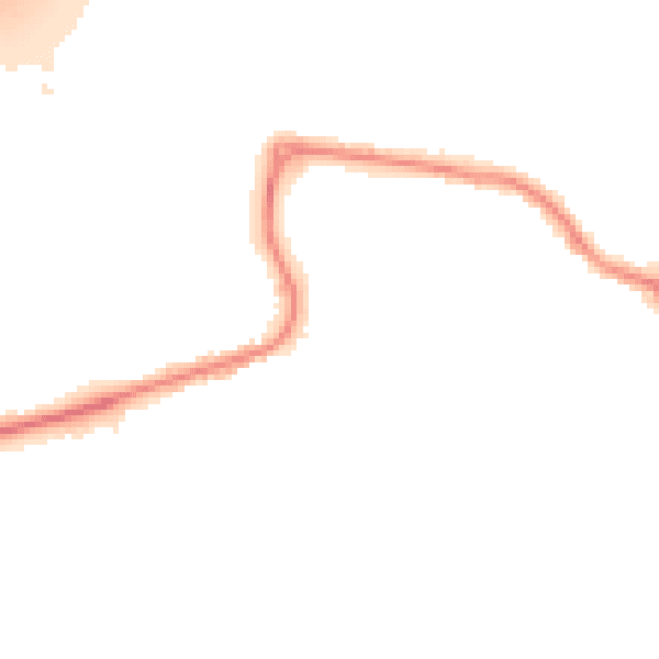 Night-time road noise heatmap for DN20 8LN