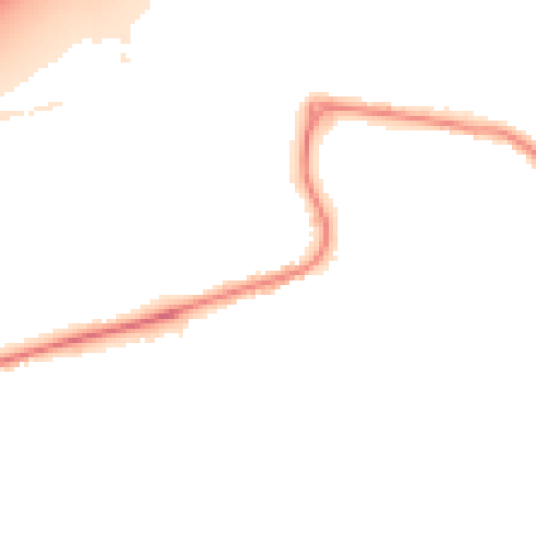 Night-time road noise heatmap for DN20 8NJ