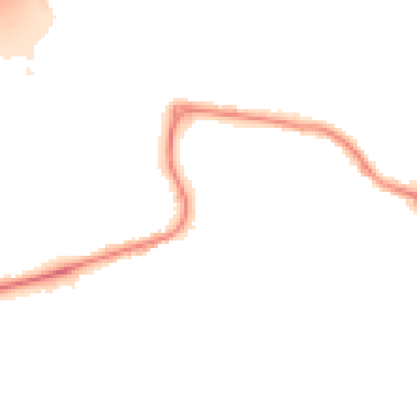 Night-time road noise heatmap for DN20 8NS