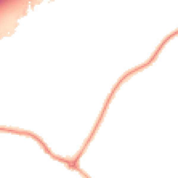 Night-time road noise heatmap for DN20 8QJ