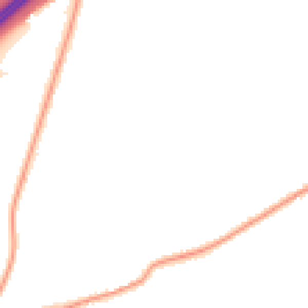 Night-time road noise heatmap for DN20 8SB