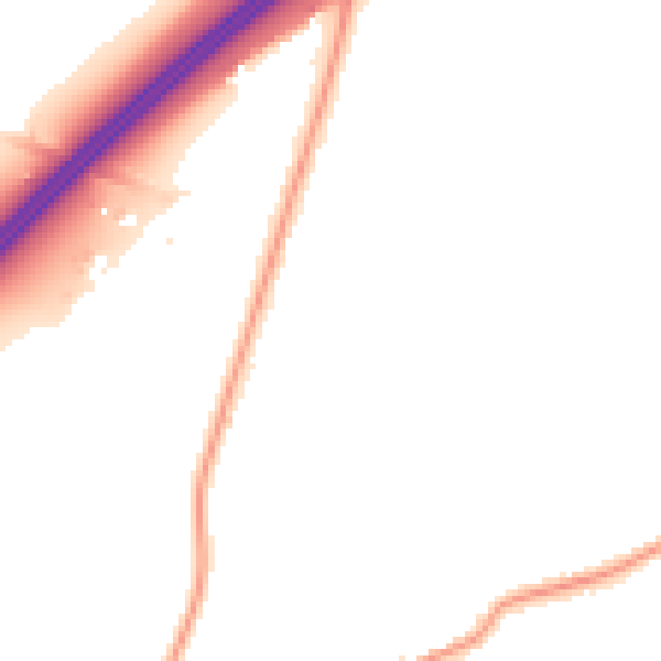 Night-time road noise heatmap for DN20 8TQ