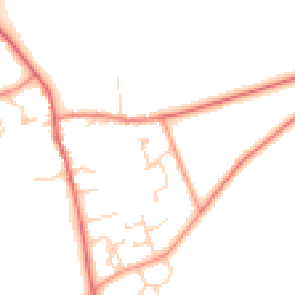 Daytime road noise heatmap for DN20 9EN
