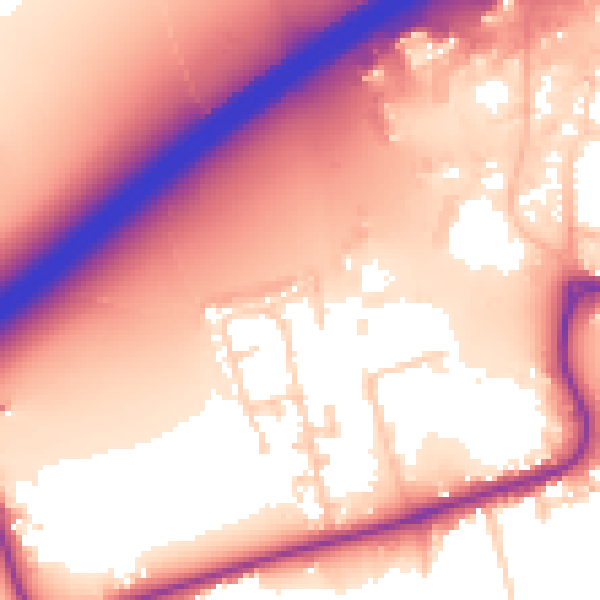 Daytime road noise heatmap for DN20 9FN
