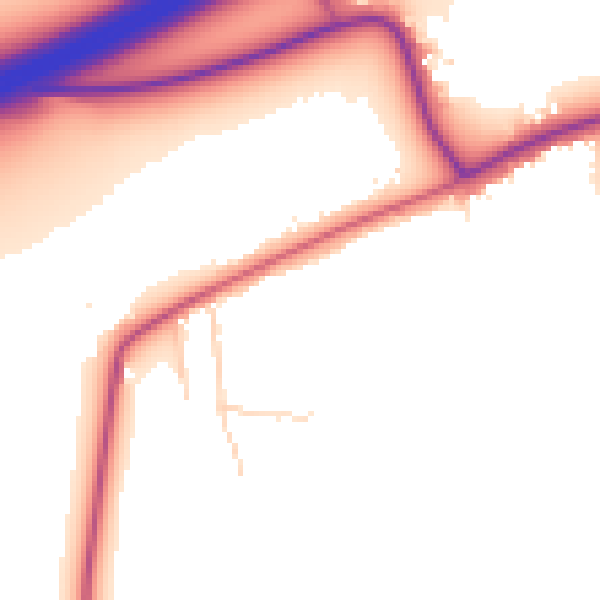 Daytime road noise heatmap for DN20 9JL