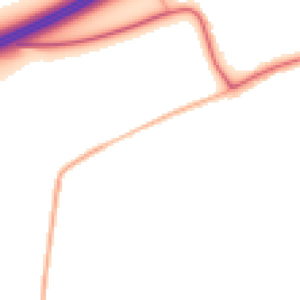 Night-time road noise heatmap for DN20 9JL