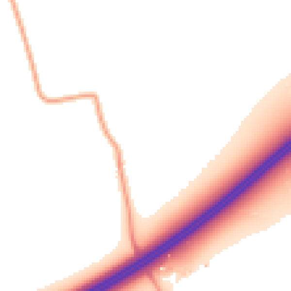 Night-time road noise heatmap for DN20 9LG