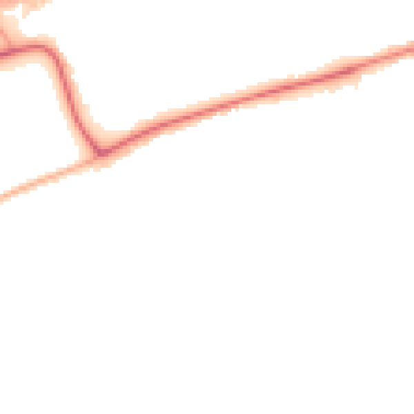 Night-time road noise heatmap for DN20 9LQ