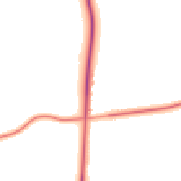Daytime road noise heatmap for DN20 9NF