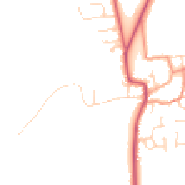 Daytime road noise heatmap for DN20 9NZ