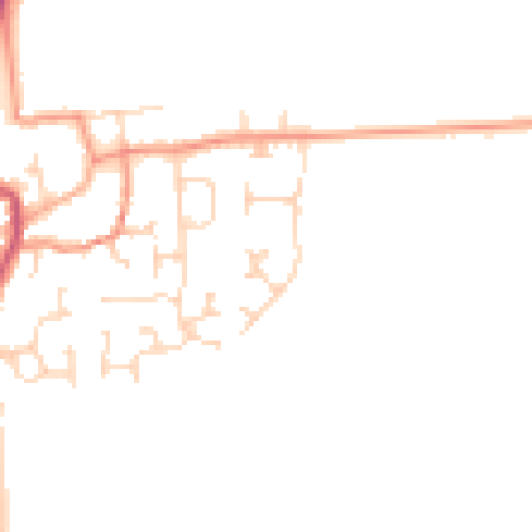 Daytime road noise heatmap for DN20 9QB