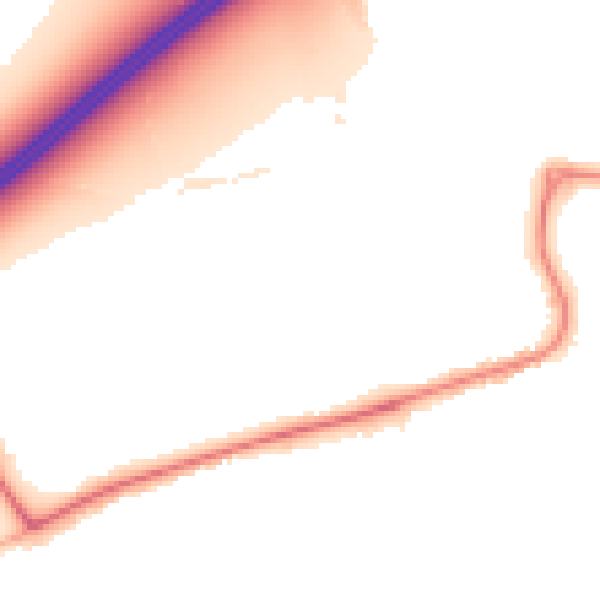 Night-time road noise heatmap for DN20 9RF