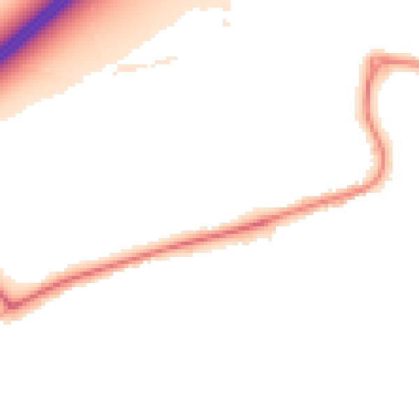 Night-time road noise heatmap for DN20 9RG