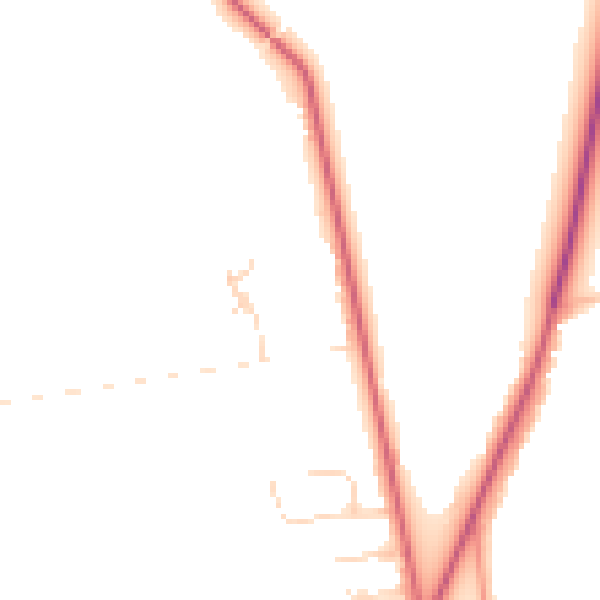 Daytime road noise heatmap for DN20 9RQ