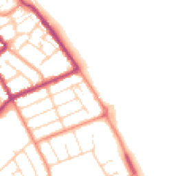 Daytime road noise heatmap for DN35 0AB