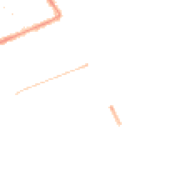 Night-time road noise heatmap for DN35 0AF