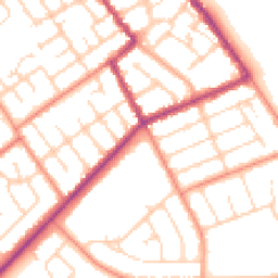 Daytime road noise heatmap for DN35 0AP
