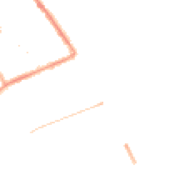 Night-time road noise heatmap for DN35 0AT