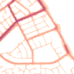 Daytime road noise heatmap for DN35 0AW