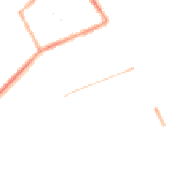 Night-time road noise heatmap for DN35 0AW