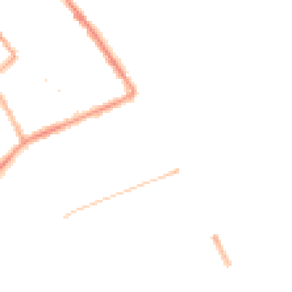 Night-time road noise heatmap for DN35 0AX